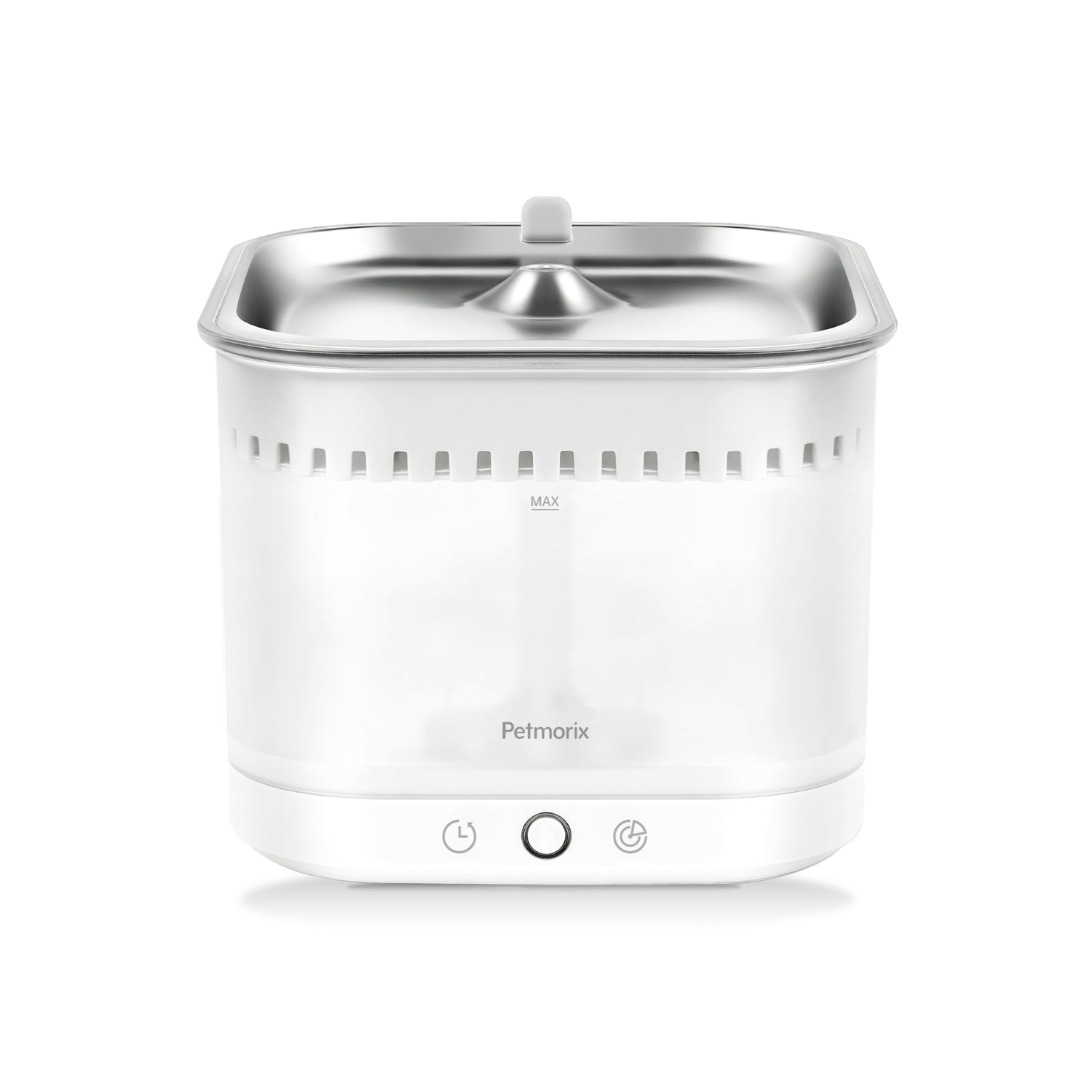 petmorix clear deep pet water fountain where you can see the water level